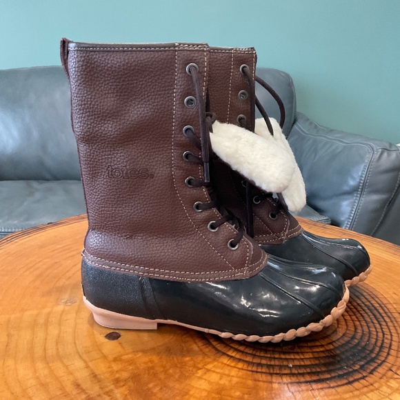Waterproof Fleece Lined Totes Lined Duck Boots Women’s Size 7 - Picture 1 of 16